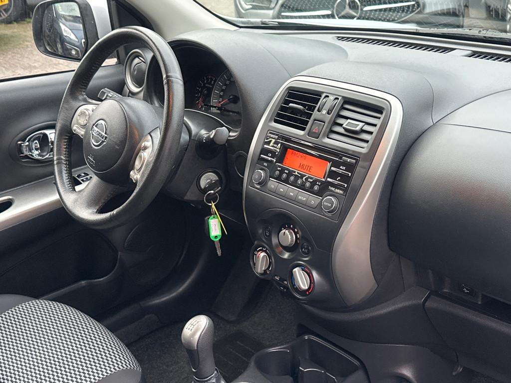 Nissan Micra 1.2 Acenta Airco 5d Cruise Nieuwe Apk, Voorwielaandrijving, Stof, Gebruikt, 1198 cc
