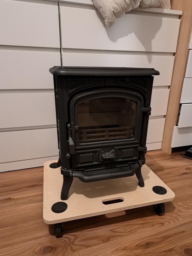 Franco Belge Belfort gerefurbished, Ophalen, Hout, Houtkachel