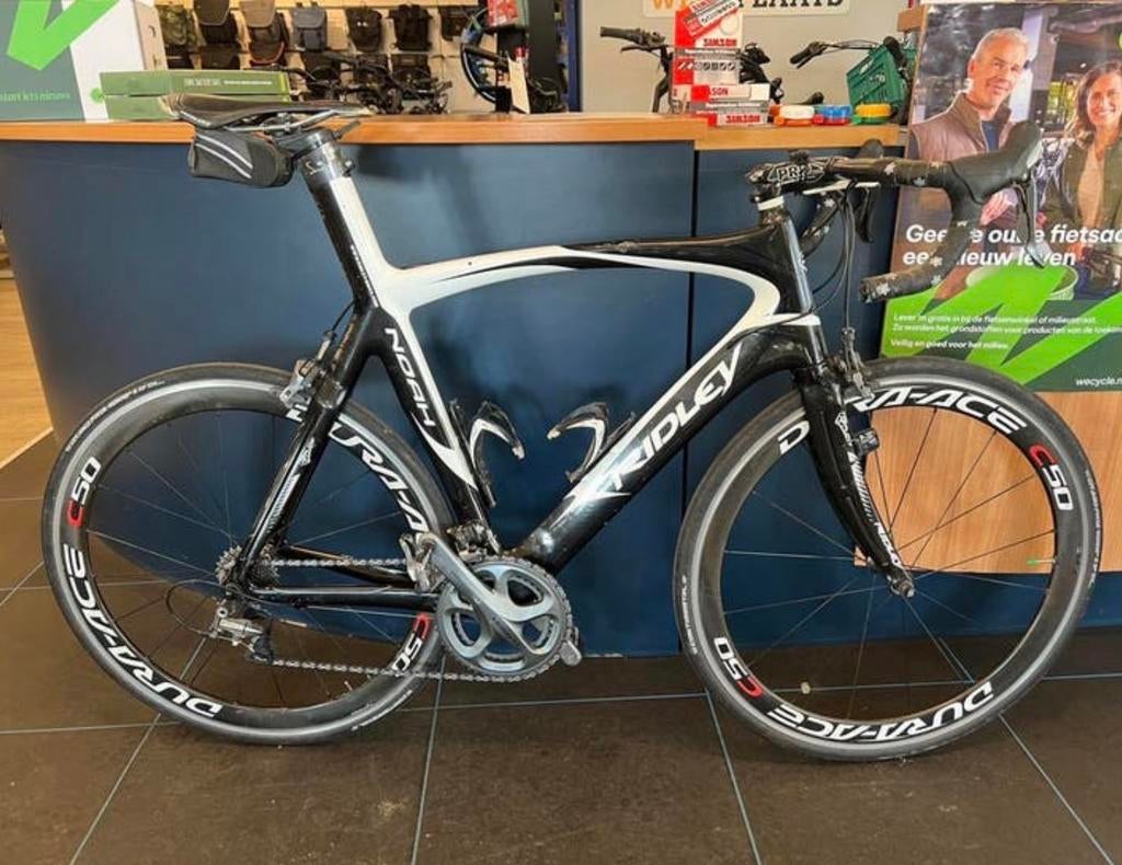 Ridley Noah Race Carbon Fiets Dura Ace C50 - 73cm, Fietsen en Brommers, 28 inch, Gebruikt, Carbon, 9614ta