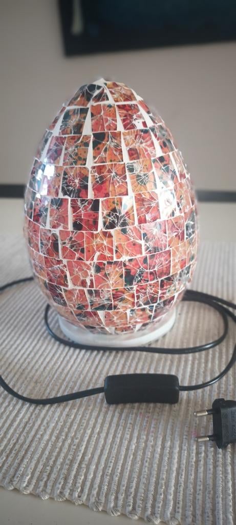 Migo Mozaïek Tafellamp - Ei-vormig Design - Nieuw, Ophalen of Verzenden, Nieuw, Mozaïek, Oosters, Sfeervol, Overige typen