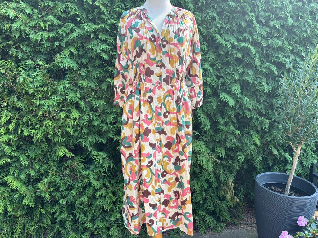 Leon & Harper jurk 'Roudy' | 100% Katoen | NWT | Maat M, Maat 38/40 (M), Leon & Harper, Leon & Harper, Nieuw