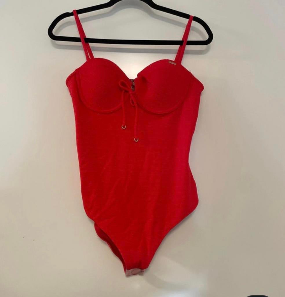 Superdry rood badpak maat 42, Ophalen of Verzenden, Nieuw, Rood, Badpak