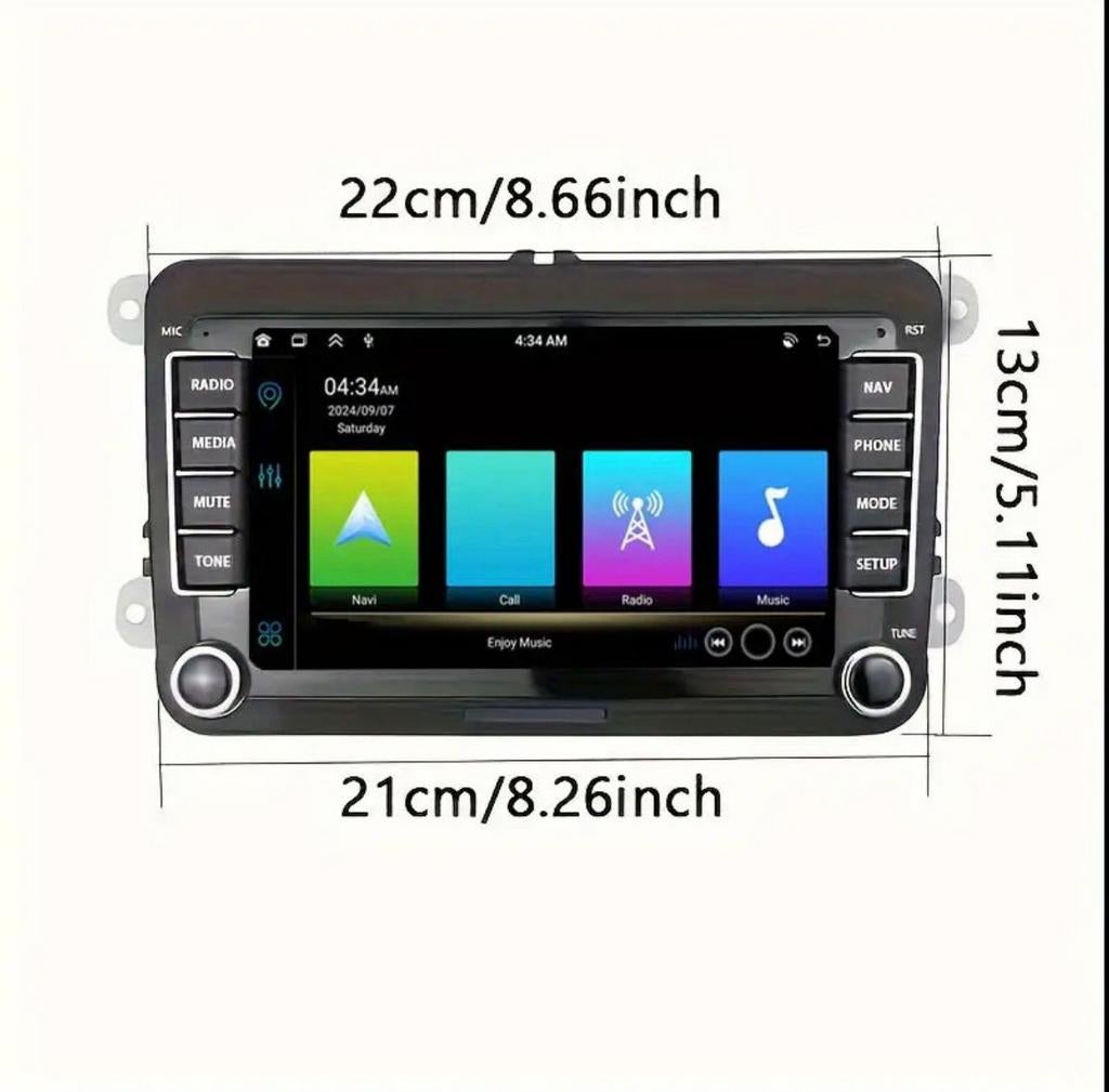 Android Autoradio 7" 2G 32GB CarPlay/Android Auto, Auto diversen, Autoradio's, Ophalen of Verzenden