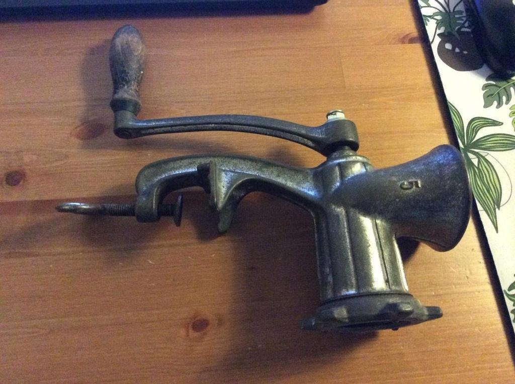 vintage gehaktmolen Alexanderwerk metaal. germany no.5, Ophalen of Verzenden