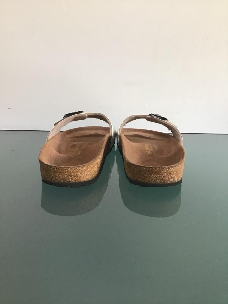 Birkenstock Madrid wit 36 slippers | Gratis verzenden, Slippers, Verzenden, Wit, Zo goed als nieuw