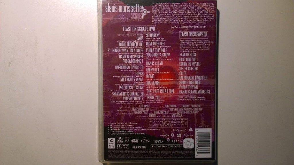 Alanis Morissette - Feast On Scraps (DVD), Alle leeftijden, Ophalen of Verzenden, Zo goed als nieuw, Muziek en Concerten