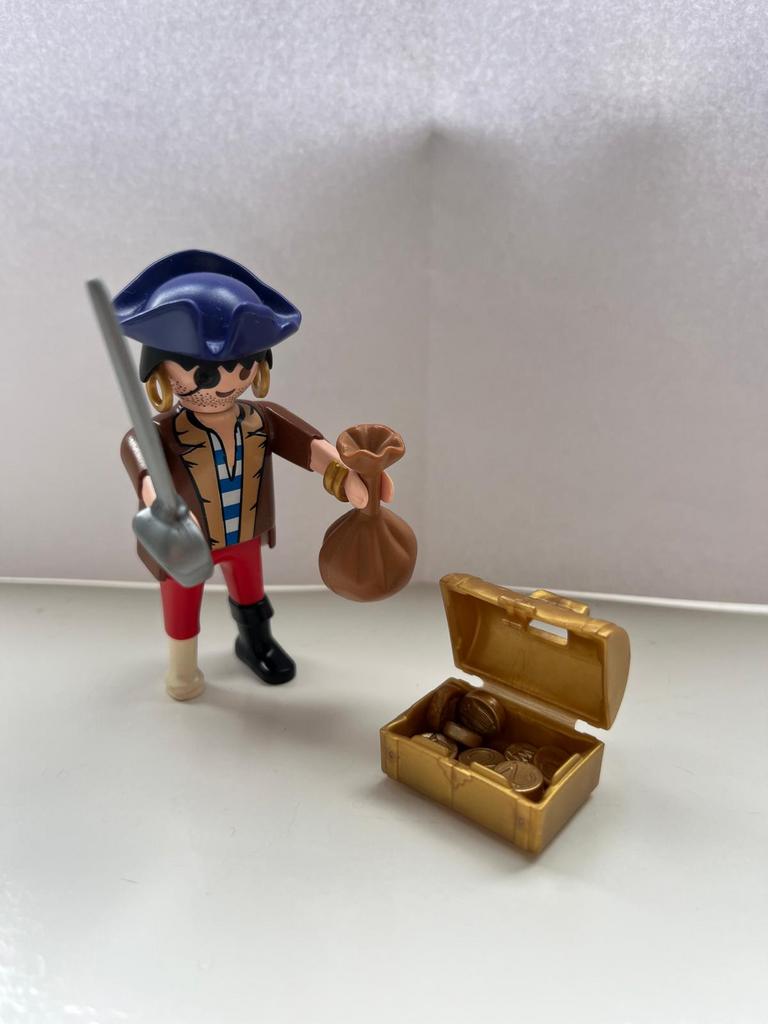 Playmobil Piraat met schatkist, Ophalen of Verzenden, Gebruikt, Complete set