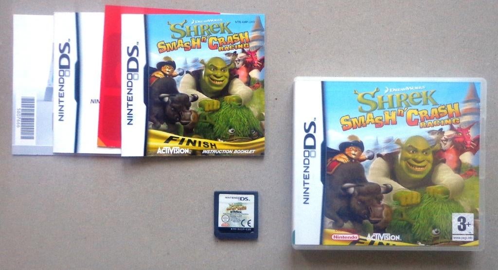 Shrek Smash n' Crash Racing voor de Nintendo DS Compleet, 1 speler, Racen en Vliegen, Ophalen of Verzenden, Zo goed als nieuw