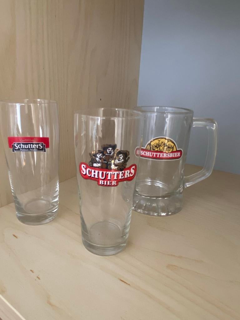 Bierglazen: Schutters, Lingens Blond, Trappist, Texels, Alfa, Verzamelen, Biermerken, Ophalen of Verzenden, Gebruikt, Glas of Glazen