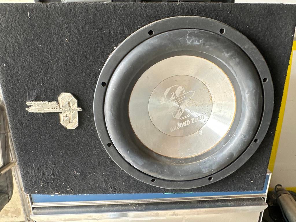 Ground Zero Subwoofer en Condensator, Auto diversen, Ophalen, Gebruikt, Nvt, Nvt