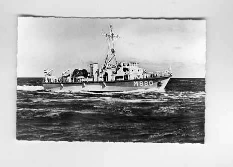 scheepvaart-foto-MARINE-DEN HELDER- M880-mahu, Ophalen of Verzenden, 1940 tot 1960, Gelderland