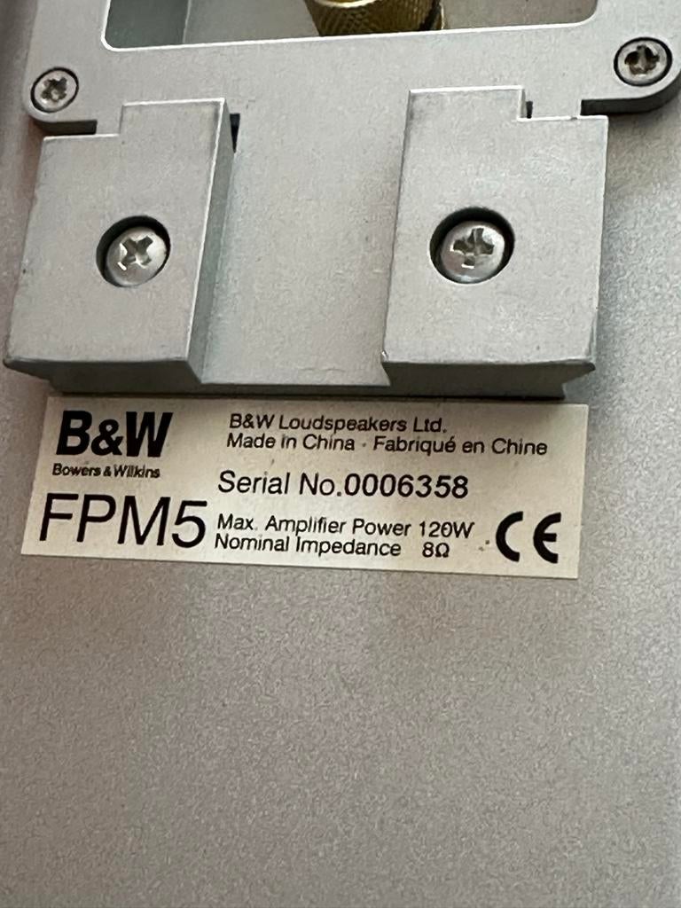 5x B&W FPM5 Muurluidsprekers - Topkwaliteit Geluid, Audio, Tv en Foto, Luidsprekers, Gebruikt, Ophalen of Verzenden, Bowers & Wilkins (B&W)