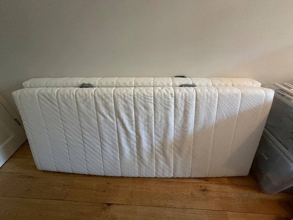 2x IKEA ÅSVANG matras 80x200 cm – stevig/wit, Ophalen, Gebruikt, Eenpersoons, 80 cm