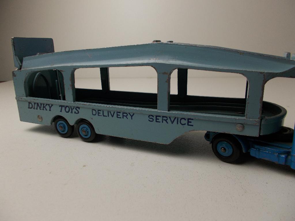1955 Dinky Supertoys 982 BEDFORD PULLMORE CAR TRANSPORTER -B, Hobby en Vrije tijd, Modelauto's | 1:43, Ophalen of Verzenden, Zo goed als nieuw