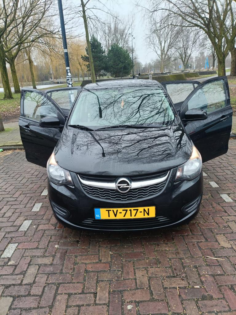 Opel Karl 1.0 Ecoflex 55KW 2018 Zwart, Auto's, Opel, Particulier, Karl, Bluetooth, Cruise Control, Elektrische ramen, Isofix, LED verlichting
