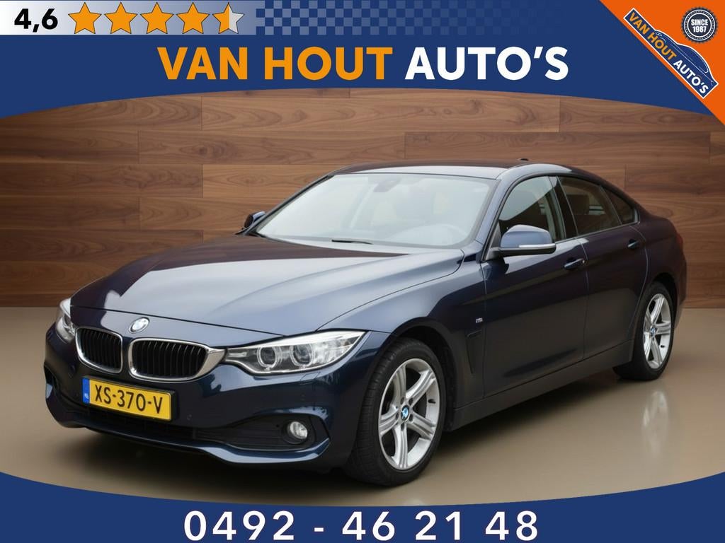 BMW 4 Serie Gran Coupé 418d Business | NAVI | TREKHAAK, 745 kg, 4 cilinders, Blauw, 1465 kg