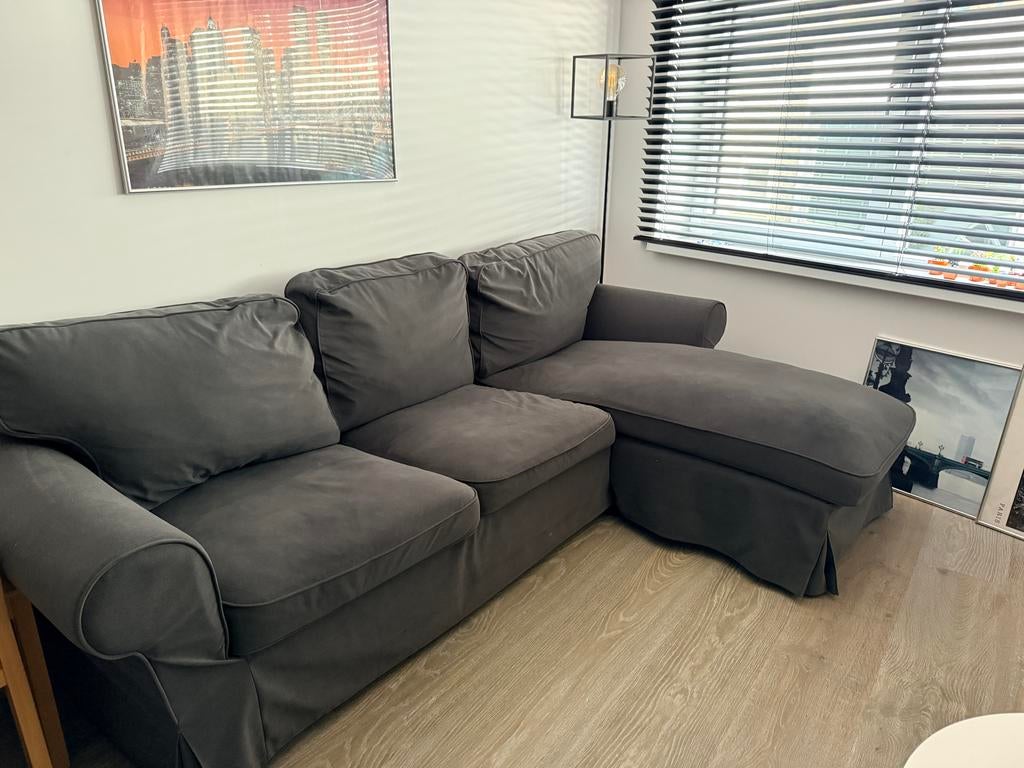 Hoekbank Ektorp - grijs, Huis en Inrichting, Ophalen, 250 tot 300 cm, Gebruikt, Vierpersoons of meer