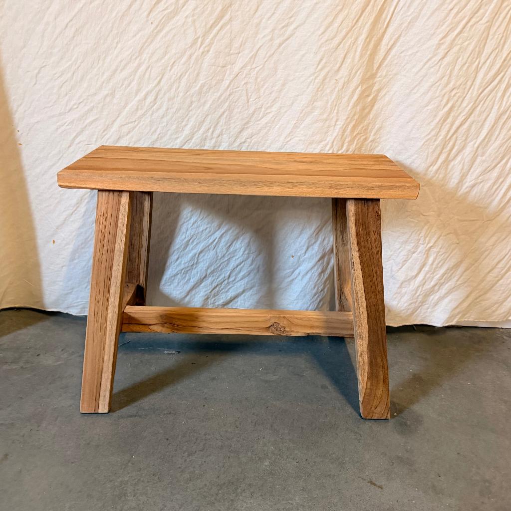 Bankje - Sidetable - massief Teak | Bij TTM Wonen