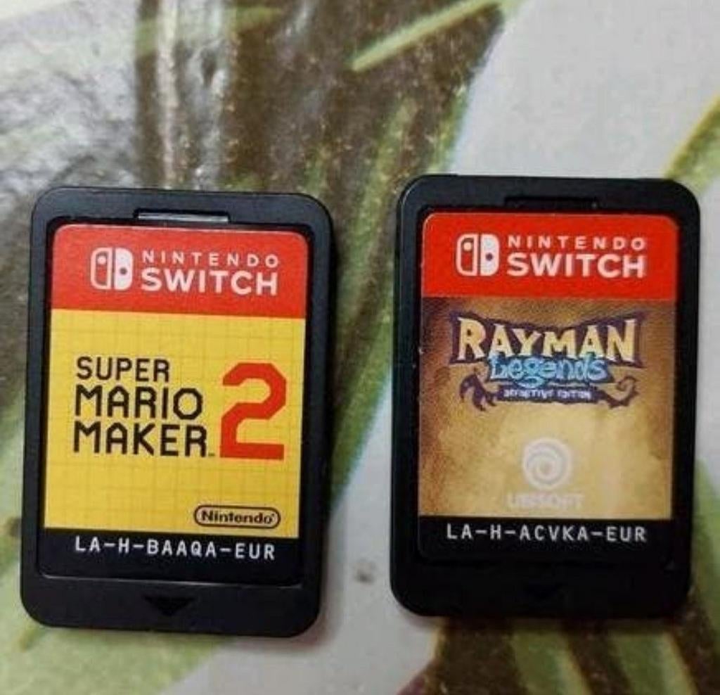 Super Mario Maker 2 en Rayman Legends Nintendo Switch, Spelcomputers en Games, Games | Nintendo Switch, Zo goed als nieuw, Ophalen