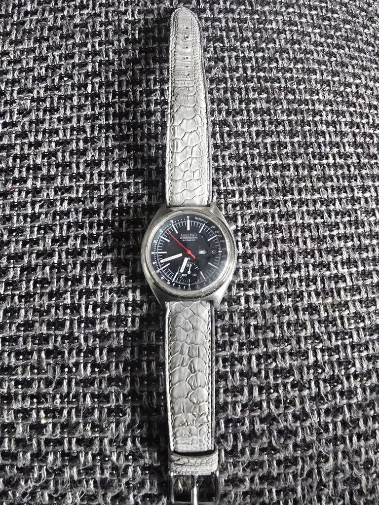 Vintage seiko 6139/7070 (baby jumbo, Seiko, Staal, Polshorloge, Ophalen of Verzenden