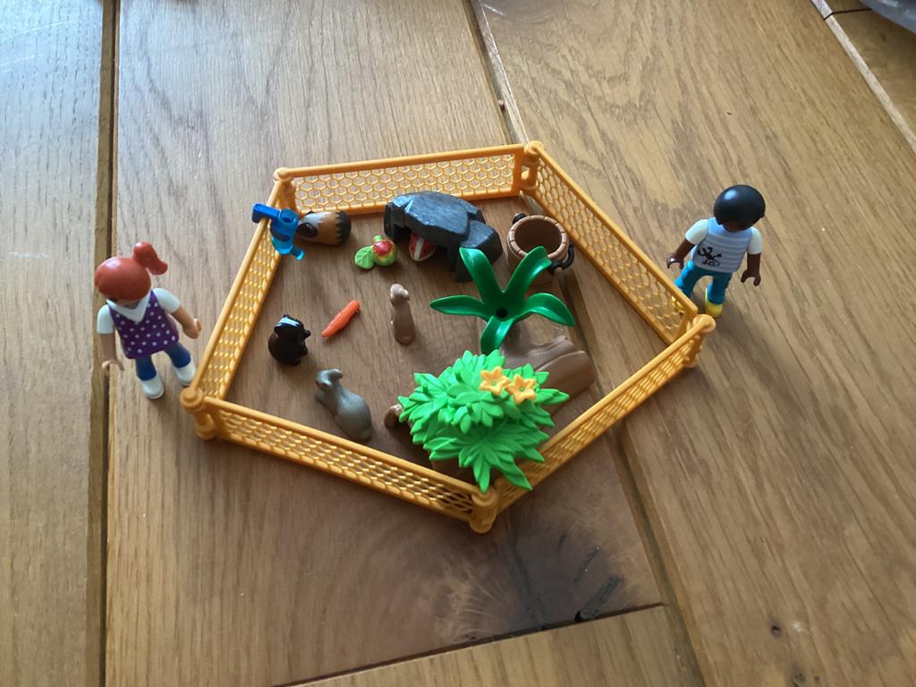 Playmobil cavia en konijnenverblijf(44), Kinderen en Baby's, Speelgoed | Playmobil, Ophalen of Verzenden, Zo goed als nieuw, Complete set