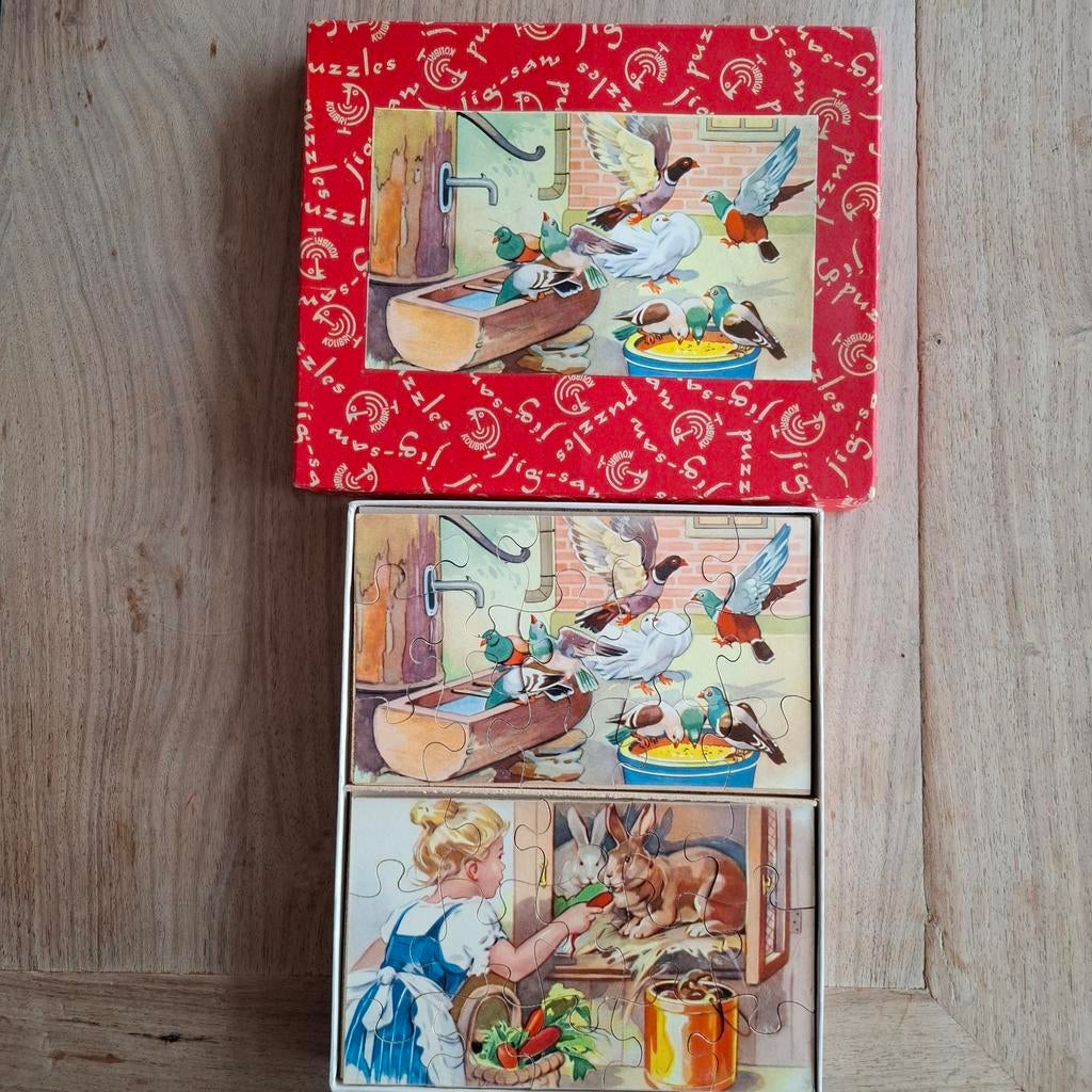 Vintage jig saw kolibri puzzel hout, Ophalen of Verzenden