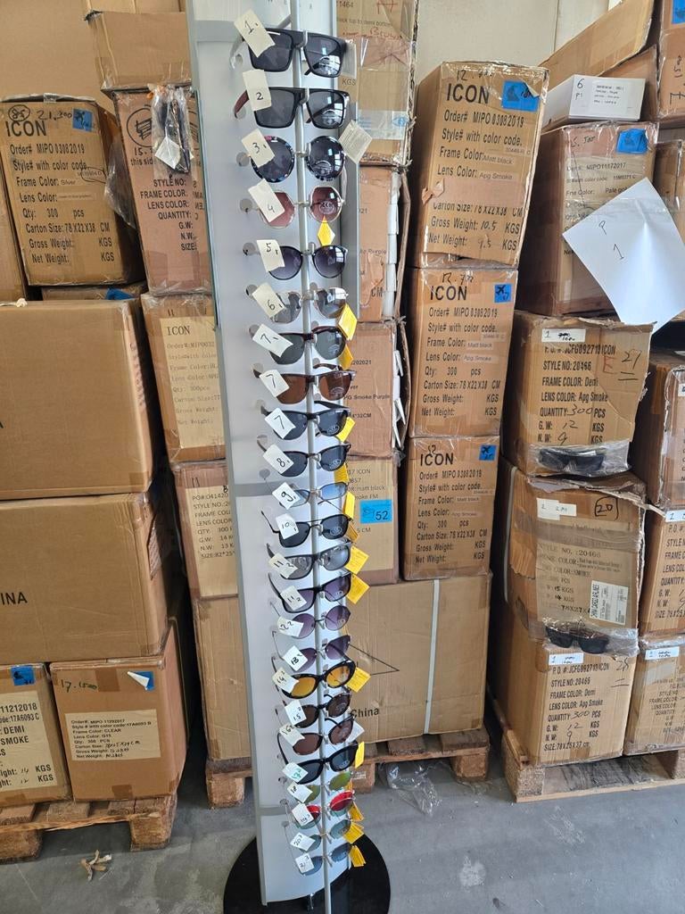 Partij zonnebrillen 40.000 stuks €0,30 p/st (bulk deal), Sieraden, Tassen en Uiterlijk, Zonnebrillen en Brillen | Dames, Overige merken