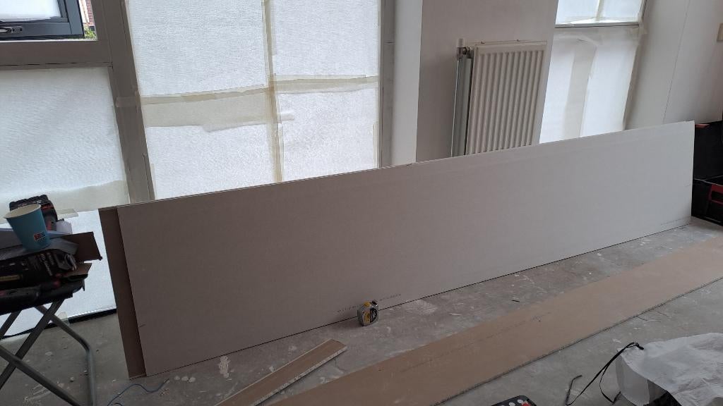 NIEUW gipsplaat 300x60cmx1,25cm, Doe-het-zelf en Verbouw, Platen en Panelen, Ophalen, Nieuw, Overige materialen, Minder dan 20 mm