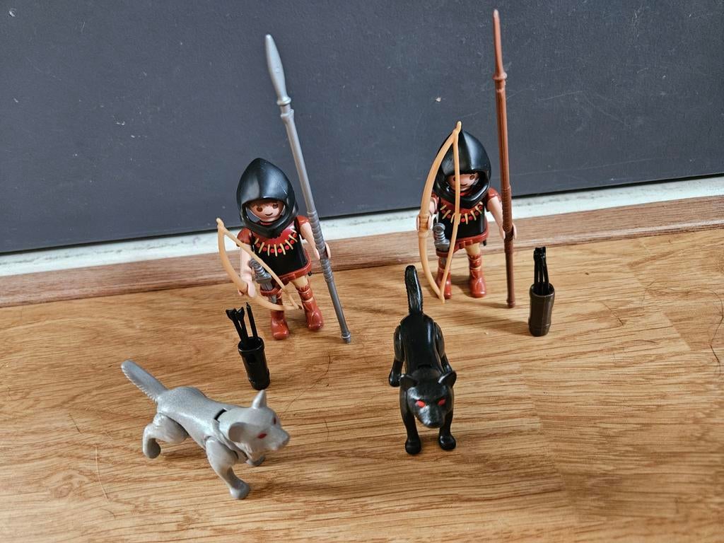 Playmobil krijgers met wolven, Ophalen of Verzenden, Gebruikt, Los playmobil