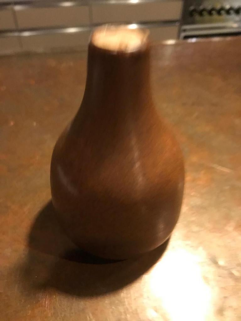Vintage jaren 70 keramiek olieflesje bruin glazuur, Antiek en Kunst, Antiek | Keramiek en Aardewerk, Ophalen of Verzenden