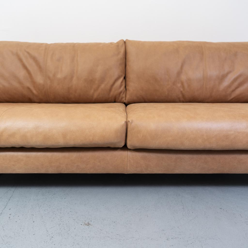 ACTIE! Montis Axel Bank 3,5-zits/218cm Buffaloleder - Cognac, Niet ingevuld, Overige maten, Niet ingevuld, 75 tot 100 cm