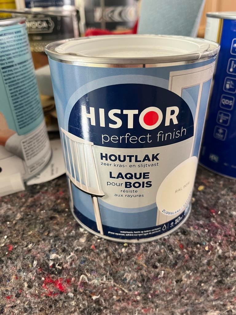 Histor Houtlak RAL 9016, zijdeglans, Ophalen, Wit, Nieuw, Lak