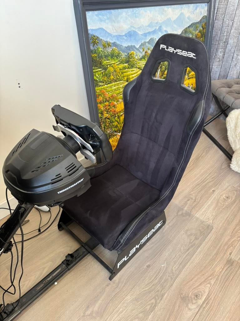 Playseat Evolution + Trustmaster GT stuur + Ferrari SF1000, Spelcomputers en Games, Ophalen, Zo goed als nieuw, Playseat of Racestoel