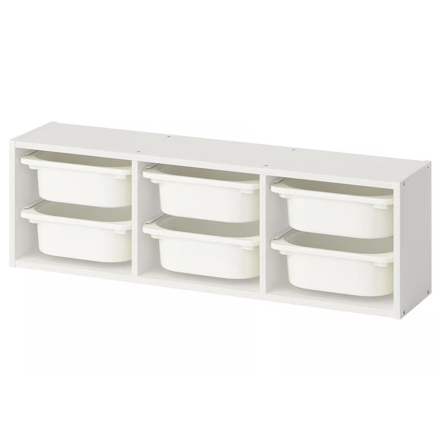 IKEA Trofast wandopberger met 6 opbergbakken, Huis en Inrichting, Kasten | Overige, Zo goed als nieuw, Ophalen