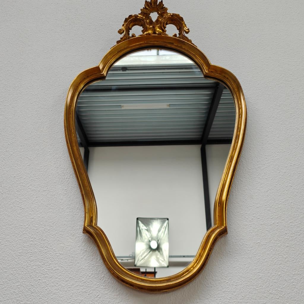 Vintage Regency spiegel kuifspiegel schouwspiegel 306, Huis en Inrichting, Woonaccessoires | Spiegels, Info@flashbackfurniture.nl