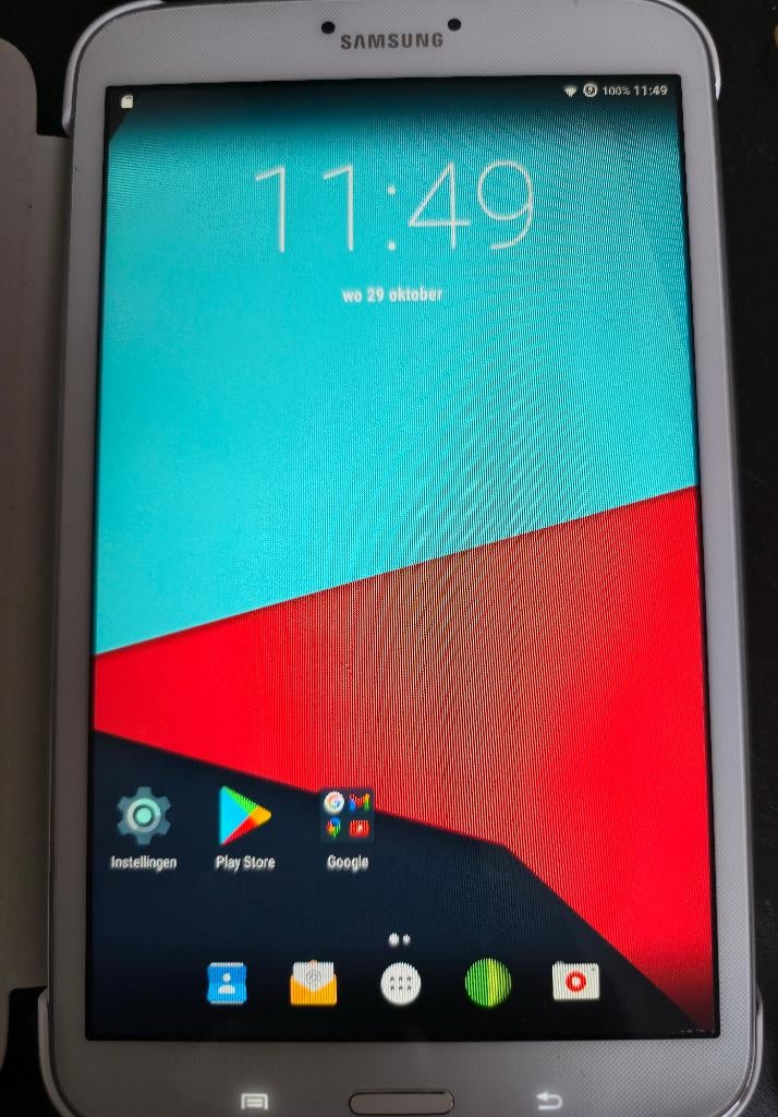 Samsung Tab3 8" tablet SM-T310 wit, 64GB SD-kaartje en hoes, SM-T310, Gebruikt, 8 inch, Ophalen of Verzenden