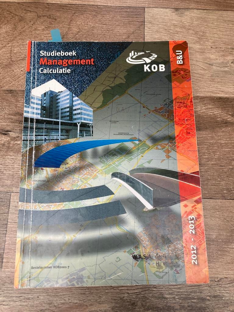 Studieboek Management Calculatie KOB 2012-2013, Boeken, Ophalen of Verzenden, Gamma, Gelezen, LBO