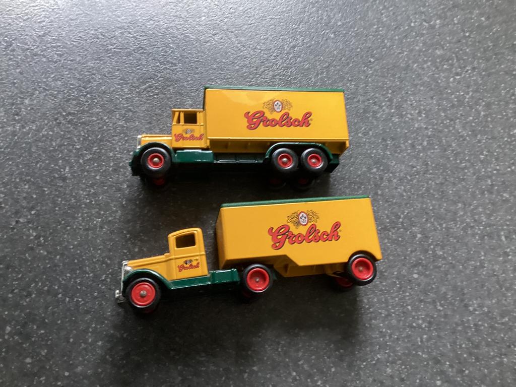 2 verschillende Grolsch auto’s, Ophalen of Verzenden, Zo goed als nieuw, Grolsch