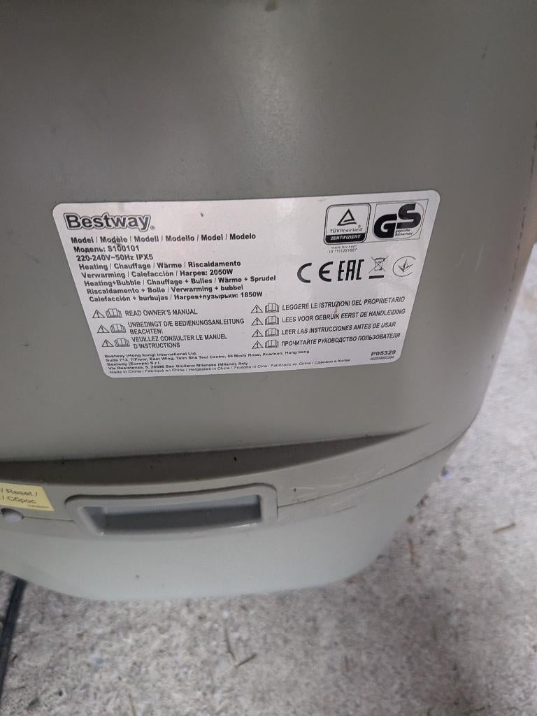 Bestway Lay-Z-Spa pomp, Ophalen, Pomp