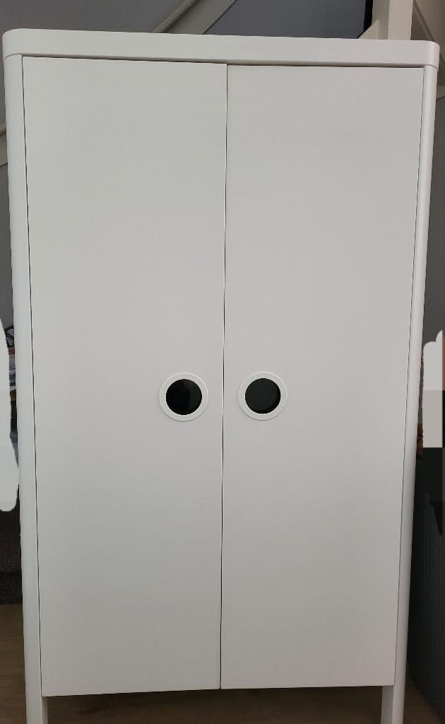 Witte IKEA Busunge kinder kledingkast en ladekast, Ophalen, Kast, 50 tot 70 cm, 105 cm of meer