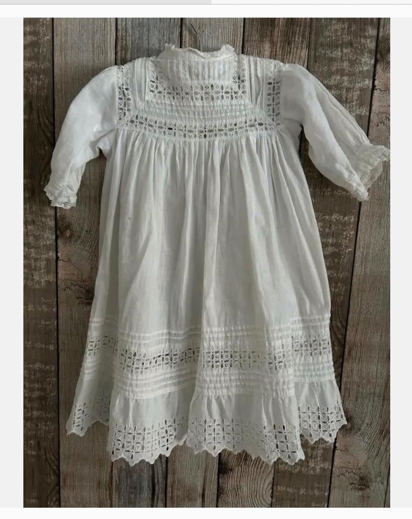 Antiek Doopjurkje met Broderie, Antiek en Kunst, Ophalen of Verzenden, Kinderen