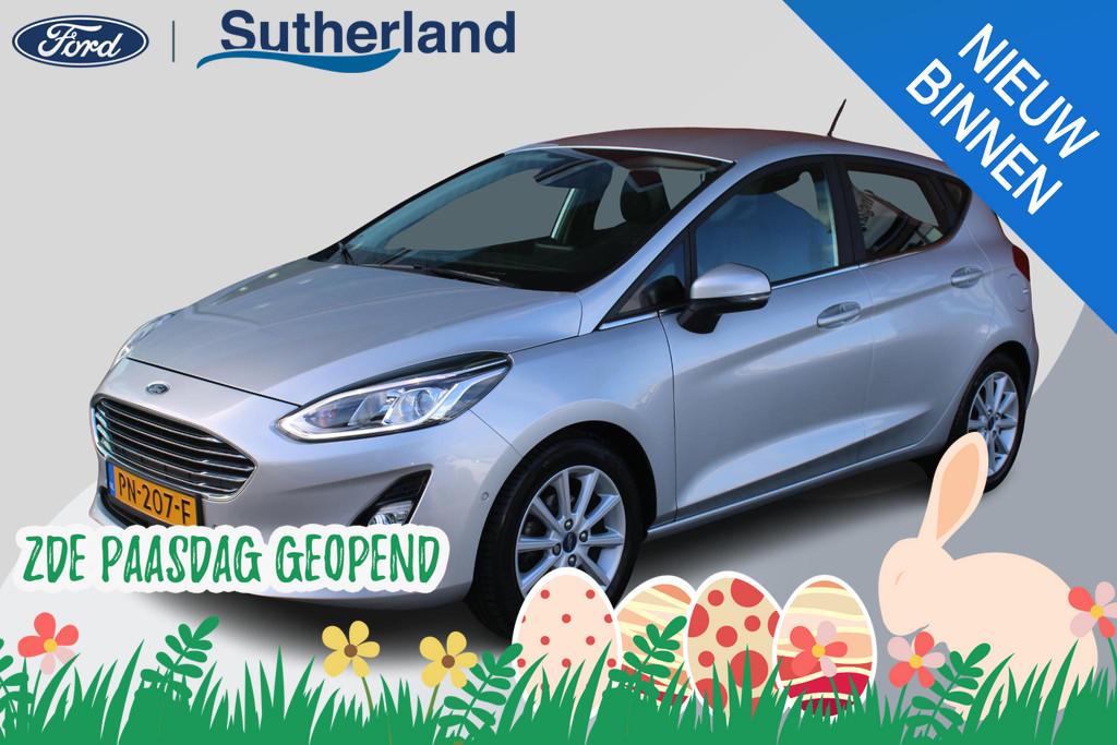 Ford Fiesta 1.0 EcoBoost 100 PK Titanium | Trekhaak | Voorru, Voorwielaandrijving, 580 kg, 23 km/l, Origineel Nederlands