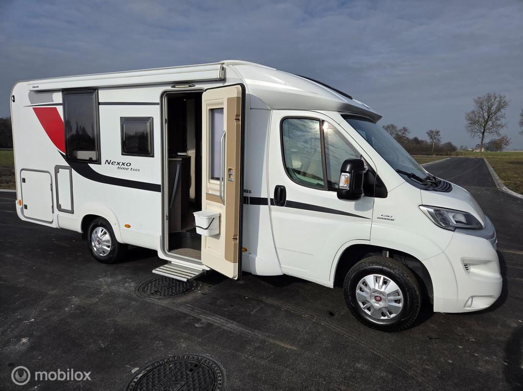 Bürstner Nexxo T665 Queensbed ☆Cruise-131PK-Euro5-Solar, Caravans en Kamperen, Campers, TV, Luifel, Bedrijf, Bürstner
