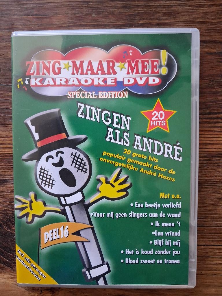 Andre Hazes Karaoke, Cd's en Dvd's, Alle leeftijden, Ophalen of Verzenden, Zo goed als nieuw, Muziek en Concerten