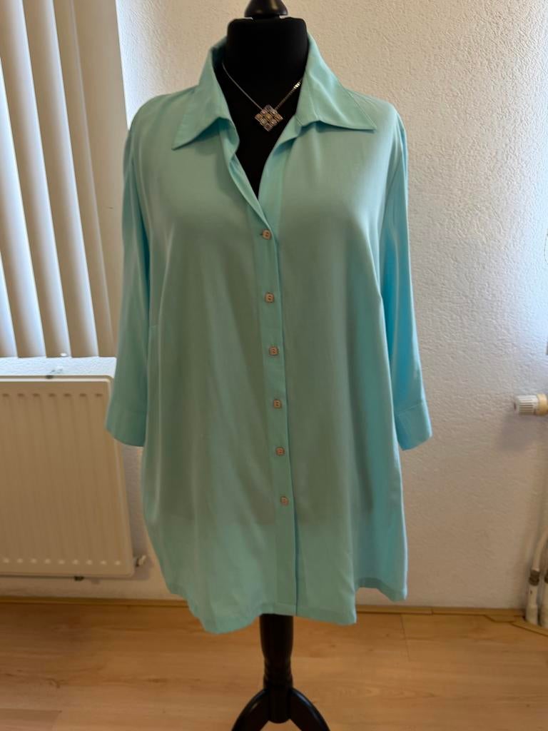 Ulla Popken blouse mintgroen (maat 54/56), Kleding | Dames, Ophalen of Verzenden, Zo goed als nieuw, Maat 46/48 (XL) of groter