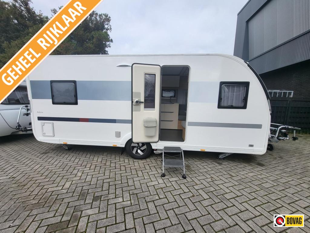 Adria Adora 522 UP; mooi compleet, nieuwstaat, Rondzit, Bedrijf, 1250 - 1500 kg, Schokbreker