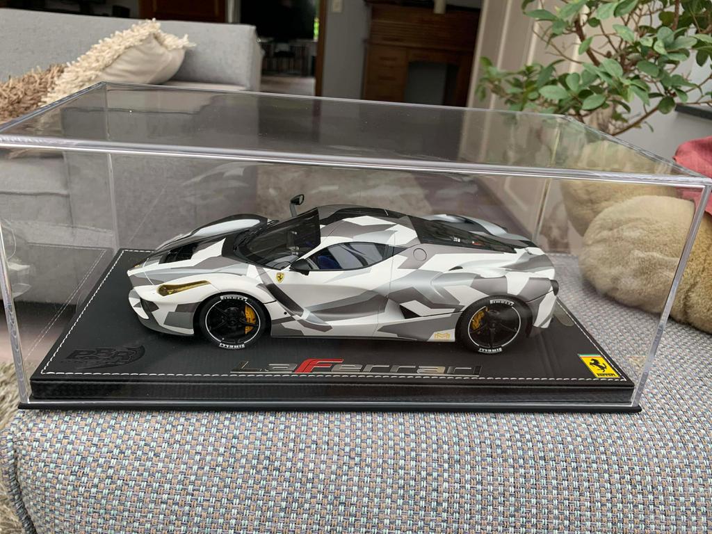 BBR Ferrari La Ferrari (Camo), Hobby en Vrije tijd, Modelauto's | 1:18, Ophalen of Verzenden, Nieuw, Overige merken