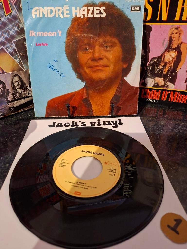 André Hazes - Ik meen 't / Liefde (Single) 1985/1, Cd's en Dvd's, Vinyl | Nederlandstalig, Ophalen of Verzenden, Gebruikt, 12 inch