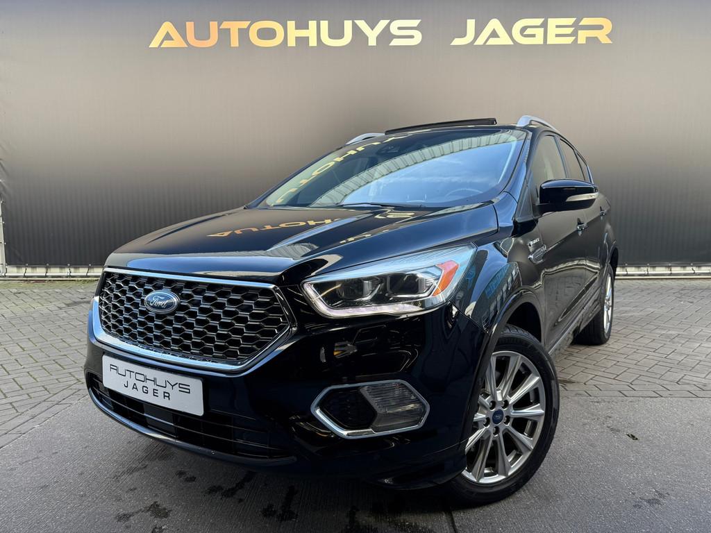 Ford Kuga 1.5 EcoBoost Vignale Pano Leder Camera Carplay, Automaat, Zwart, 4 cilinders, 1850 kg