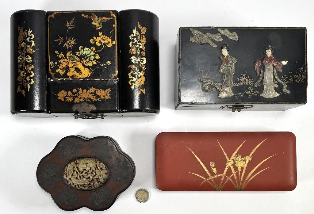 704. Lakwerkdozen - Qing-periode, China, ca. 1900, Ophalen of Verzenden